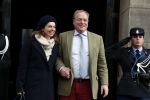 Amsterdam 3 februari 2018 
Prinses Beatrix viert haar 80e verjaardag in het paleis op de dam. Prins Carlos en Prinses Annemarie