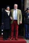 Amsterdam 3 februari 2018 
Prinses Beatrix viert haar 80e verjaardag in het paleis op de dam. Prins Carlos en Prinses Annemarie