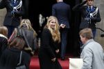 Amsterdam 3 februari 2018 
Prinses Beatrix viert haar 80e verjaardag in het paleis op de dam.  Koning Willem-Alexander en koningin Maxima arriveren met hun dochters, de prinsessen Amalia, Alexia en Ariane