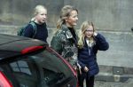 Amsterdam 3 februari 2018 
Prinses Beatrix viert haar 80e verjaardag in het paleis op de dam.
Prinses Mabel met haar kinderen Gravin Luana en Gravin Zaria