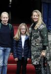 Amsterdam 3 februari 2018 
Prinses Beatrix viert haar 80e verjaardag in het paleis op de dam.
Prinses Mabel met haar kinderen Gravin Luana en Gravin Zaria