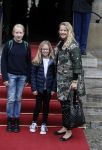 Amsterdam 3 februari 2018 
Prinses Beatrix viert haar 80e verjaardag in het paleis op de dam.
Prinses Mabel met haar kinderen Gravin Luana en Gravin Zaria