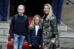 Amsterdam 3 februari 2018 
Prinses Beatrix viert haar 80e verjaardag in het paleis op de dam.
Prinses Mabel met haar kinderen Gravin Luana en Gravin Zaria