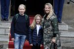 Amsterdam 3 februari 2018 
Prinses Beatrix viert haar 80e verjaardag in het paleis op de dam.
Prinses Mabel met haar kinderen Gravin Luana en Gravin Zaria