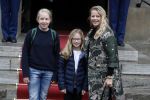 Amsterdam 3 februari 2018 
Prinses Beatrix viert haar 80e verjaardag in het paleis op de dam.
Prinses Mabel met haar kinderen Gravin Luana en Gravin Zaria