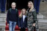 Amsterdam 3 februari 2018 
Prinses Beatrix viert haar 80e verjaardag in het paleis op de dam.
Prinses Mabel met haar kinderen Gravin Luana en Gravin Zaria