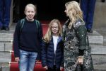 Amsterdam 3 februari 2018 
Prinses Beatrix viert haar 80e verjaardag in het paleis op de dam.
Prinses Mabel met haar kinderen Gravin Luana en Gravin Zaria