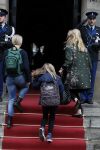 Amsterdam 3 februari 2018 
Prinses Beatrix viert haar 80e verjaardag in het paleis op de dam.
Prinses Mabel met haar kinderen Gravin Luana en Gravin Zaria