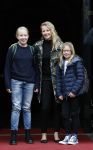 Amsterdam 3 februari 2018 
Prinses Beatrix viert haar 80e verjaardag in het paleis op de dam.
Prinses Mabel met haar kinderen Gravin Luana en Gravin Zaria