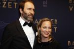 Amsterdam 5 maart 2018
Premiere bankier van het verzet in het de Lemar theater. Prinses Margarita en haar man Tjalling ten Cate ontvangen Prinses Beatrix