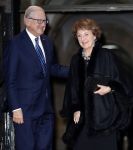 Amsterdam 3 februari 2018 
Prinses Beatrix viert haar 80e verjaardag in het paleis op de dam.
Prinses Margriet en Pieter van Vollenhoven