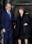 Amsterdam 3 februari 2018 
Prinses Beatrix viert haar 80e verjaardag in het paleis op de dam.
Prinses Margriet en Pieter van Vollenhoven
