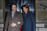 Amsterdam 3 februari 2018 
Prinses Beatrix viert haar 80e verjaardag in het paleis op de dam.
Prins Maurits en Prinses Marilene