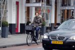 Amsterdam 10 februari 2018 
Prinses Marilene op de fiets in Amsterdam zuid