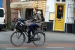 Amsterdam 10 februari 2018 
Prinses Marilene op de fiets in Amsterdam zuid