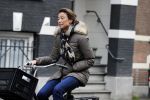 Amsterdam 10 februari 2018 
Prinses Marilene op de fiets in Amsterdam zuid