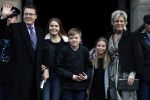 Amsterdam 3 februari 2018 
Prinses Beatrix viert haar 80e verjaardag in het paleis op de dam.
Prins Constantijn, Prinses Laurentien, Gravin Eloise, Graaf Claus Casimir en Gravin Leonore arriveren bij het Koninklijk Paleis op de Dam