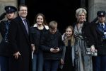 Amsterdam 3 februari 2018 
Prinses Beatrix viert haar 80e verjaardag in het paleis op de dam.
Prins Constantijn, Prinses Laurentien, Gravin Eloise, Graaf Claus Casimir en Gravin Leonore arriveren bij het Koninklijk Paleis op de Dam