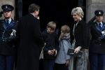 Amsterdam 3 februari 2018 
Prinses Beatrix viert haar 80e verjaardag in het paleis op de dam.
Prins Constantijn, Prinses Laurentien, Gravin Eloise, Graaf Claus Casimir en Gravin Leonore arriveren bij het Koninklijk Paleis op de Dam