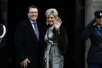 Amsterdam 3 februari 2018 
Prinses Beatrix viert haar 80e verjaardag in het paleis op de dam.
Prins Constantijn, Prinses Laurentien, Gravin Eloise, Graaf Claus Casimir en Gravin Leonore arriveren bij het Koninklijk Paleis op de Dam