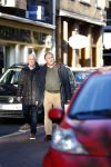 Amsterdam 11 maart 2018   
Roberto Payer op straat met ....