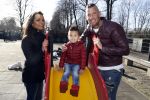 Den Haag 16 februari 2018 
Rolf Tangel met zijn nieuwe vriendin en zoontje
