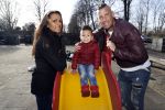 Den Haag 16 februari 2018 
Rolf Tangel met zijn nieuwe vriendin en zoontje
