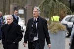Leusden 6 maart 2018
Crematie Mies Bouwman in crematorium Leusden. Ron Brandsteder en Frits barend