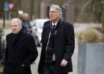 Leusden 6 maart 2018
Crematie Mies Bouwman in crematorium Leusden. Ron Brandsteder en Frits barend