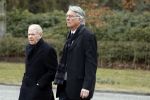 Leusden 6 maart 2018
Crematie Mies Bouwman in crematorium Leusden. Ron Brandsteder en Frits barend