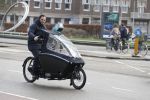 Amsterdam 10 februari 2018 
Ronald de Boer op zijn electrische bakfiets