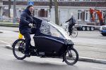 Amsterdam 10 februari 2018 
Ronald de Boer op zijn electrische bakfiets