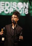 Amsterdam 12 februari 2018
Uitreiking Edison muziekprijzen in de westergasfabriek. Ronnie Flex