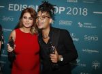 Amsterdam 12 februari 2018
Uitreiking Edison muziekprijzen in de westergasfabriek. Roxeanne Hazes met Ronnie Flex