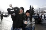 Lech/ Oberlech 25 februari 2018
Sandra Schuurhof met cameraman Jaap v Willigen in Lech voor de koninklijke fotoshoot