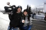 Lech/ Oberlech 25 februari 2018
Sandra Schuurhof met cameraman Jaap v Willigen in Lech voor de koninklijke fotoshoot
