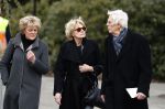 Leusden 6 maart 2018
Crematie Mies Bouwman in crematorium Leusden. Simone Kleinsma met Martine Bijl en Berend Boudewijn