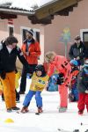 Wargain 1 maart 2018
Sonja Bakker en haar vriend  Barry van Suijdam en zoontje Bram op ski vakantie.