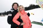 Wargain 1 maart 2018
Sonja Bakker en haar vriend  Barry van Suijdam en zoontje Bram op ski vakantie.