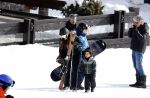 Lech/ Oberlech 25 februari 2018
Frank Rijkaard met zijn vrouw Stephanie Rijkaard en hun zoon in Lech
