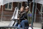 Amsterdam 12 maart 2018
Stephanie Tency met haar compagnon op de scooter