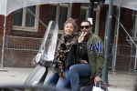 Amsterdam 12 maart 2018
Stephanie Tency met haar compagnon op de scooter