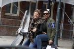 Amsterdam 12 maart 2018
Stephanie Tency met haar compagnon op de scooter
