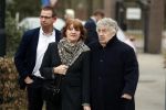 Leusden 6 maart 2018
Crematie Mies Bouwman in crematorium Leusden. Tonny Eyk met vrouw