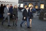 Amsterdam 3 februari 2018 
Prinses Beatrix viert haar 80e verjaardag in het paleis op de dam. Willemijn Verloop met man