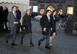 Amsterdam 3 februari 2018 
Prinses Beatrix viert haar 80e verjaardag in het paleis op de dam. Willemijn Verloop met man