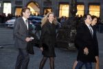 Amsterdam 3 februari 2018 
Prinses Beatrix viert haar 80e verjaardag in het paleis op de dam. Willemijn Verloop met man