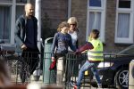 Amsterdam 27 februari 2019
Alain Clark en .. halen zijn zoontje op van school.