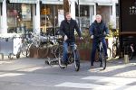 Amsterdam 9 maart 2019
Andre v Duin met partner Martin op de fiets in Amsterdam.