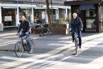 Amsterdam 9 maart 2019
Andre v Duin met partner Martin op de fiets in Amsterdam.